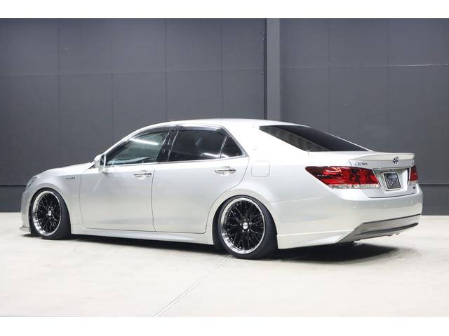クラウンハイブリッド アスリートS アドバンストパッケージ特別仕様車 新品シルクブレイズエアロ 新品ロクサーニ深リム19インチホイール BLITZフルタップ車高調 新品黒ウッド&レザーコンビハンドル 純正8型HDDナビ 地デジTV ブルートゥース バックカメラ ETC(36枚目)