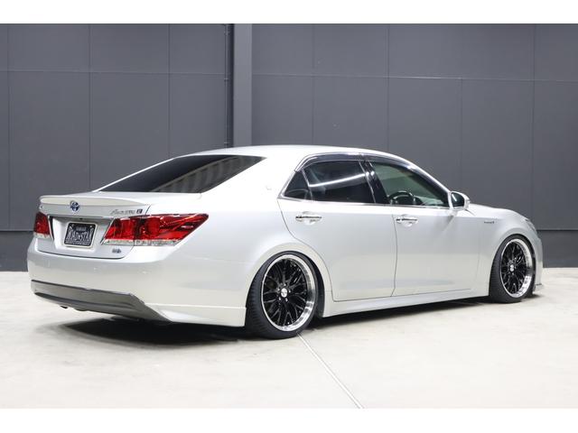 クラウンハイブリッド アスリートS アドバンストパッケージ特別仕様車 新品シルクブレイズエアロ 新品ロクサーニ深リム19インチホイール BLITZフルタップ車高調 新品黒ウッド&レザーコンビハンドル 純正8型HDDナビ 地デジTV ブルートゥース バックカメラ ETC(41枚目)