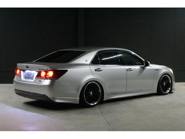 クラウンハイブリッド アスリートS アドバンストパッケージ特別仕様車 新品シルクブレイズエアロ 新品ロクサーニ深リム19インチホイール BLITZフルタップ車高調 新品黒ウッド&レザーコンビハンドル 純正8型HDDナビ 地デジTV ブルートゥース バックカメラ ETC(42枚目)