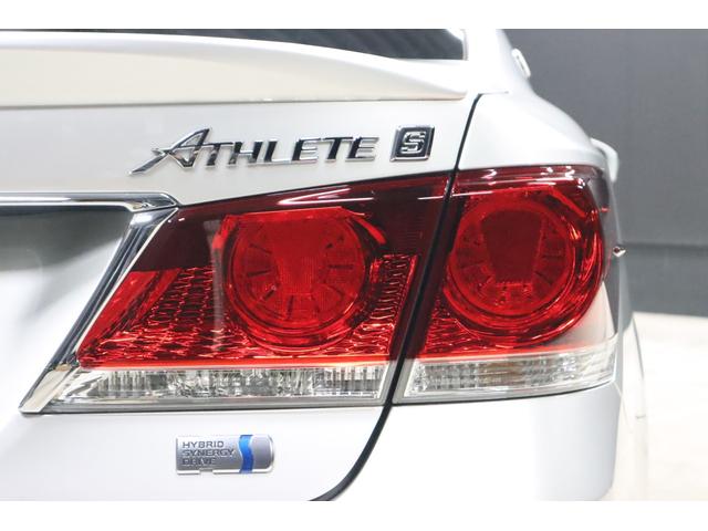 クラウンハイブリッド アスリートS アドバンストパッケージ特別仕様車 新品シルクブレイズエアロ 新品ロクサーニ深リム19インチホイール BLITZフルタップ車高調 新品黒ウッド&レザーコンビハンドル 純正8型HDDナビ 地デジTV ブルートゥース バックカメラ ETC(47枚目)