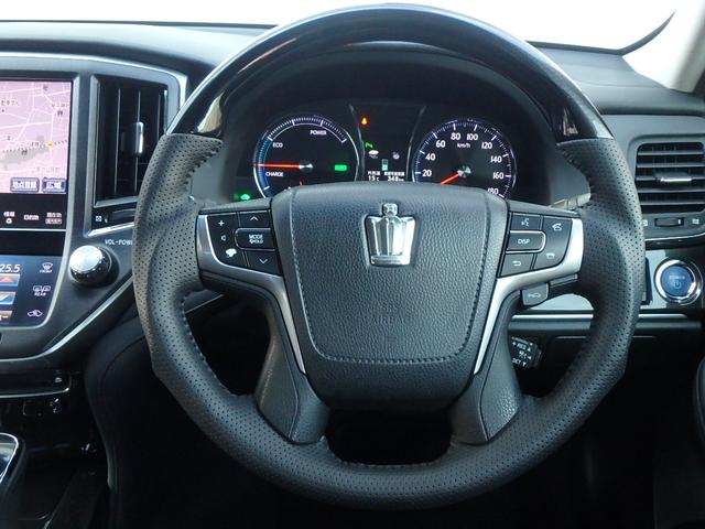 クラウンハイブリッド アスリートS アドバンストパッケージ特別仕様車 新品シルクブレイズエアロ 新品ロクサーニ深リム19インチホイール BLITZフルタップ車高調 新品黒ウッド&レザーコンビハンドル 純正8型HDDナビ 地デジTV ブルートゥース バックカメラ ETC(57枚目)