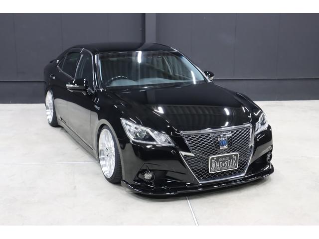 クラウンハイブリッド アスリートＳ　アドバンスパッケージ特別仕様車　新品シルクブレイズエアロ　新品ロクサーニ深リム１９インチＡＷ　新品ＧＲＳフルタップ車高調　新品トランクスポイラー　新品ハンドル　前後ドラレコ　純正８型ＨＤＤナビ　ブルートゥース　地デジＴＶ　ＥＴＣ（13枚目）