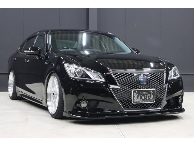 クラウンハイブリッド アスリートＳ　アドバンスパッケージ特別仕様車　新品シルクブレイズエアロ　新品ロクサーニ深リム１９インチＡＷ　新品ＧＲＳフルタップ車高調　新品トランクスポイラー　新品ハンドル　前後ドラレコ　純正８型ＨＤＤナビ　ブルートゥース　地デジＴＶ　ＥＴＣ（26枚目）
