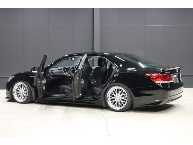 クラウンハイブリッド アスリートＳ　アドバンスパッケージ特別仕様車　新品シルクブレイズエアロ　新品ロクサーニ深リム１９インチＡＷ　新品ＧＲＳフルタップ車高調　新品トランクスポイラー　新品ハンドル　前後ドラレコ　純正８型ＨＤＤナビ　ブルートゥース　地デジＴＶ　ＥＴＣ（33枚目）