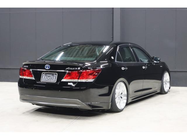 クラウンハイブリッド アスリートＳ　アドバンスパッケージ特別仕様車　新品シルクブレイズエアロ　新品ロクサーニ深リム１９インチＡＷ　新品ＧＲＳフルタップ車高調　新品トランクスポイラー　新品ハンドル　前後ドラレコ　純正８型ＨＤＤナビ　ブルートゥース　地デジＴＶ　ＥＴＣ（35枚目）