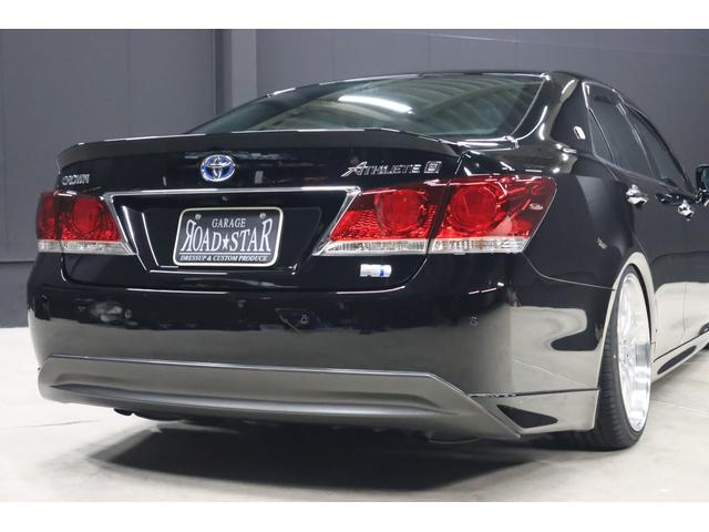 クラウンハイブリッド アスリートＳ　アドバンスパッケージ特別仕様車　新品シルクブレイズエアロ　新品ロクサーニ深リム１９インチＡＷ　新品ＧＲＳフルタップ車高調　新品トランクスポイラー　新品ハンドル　前後ドラレコ　純正８型ＨＤＤナビ　ブルートゥース　地デジＴＶ　ＥＴＣ（41枚目）