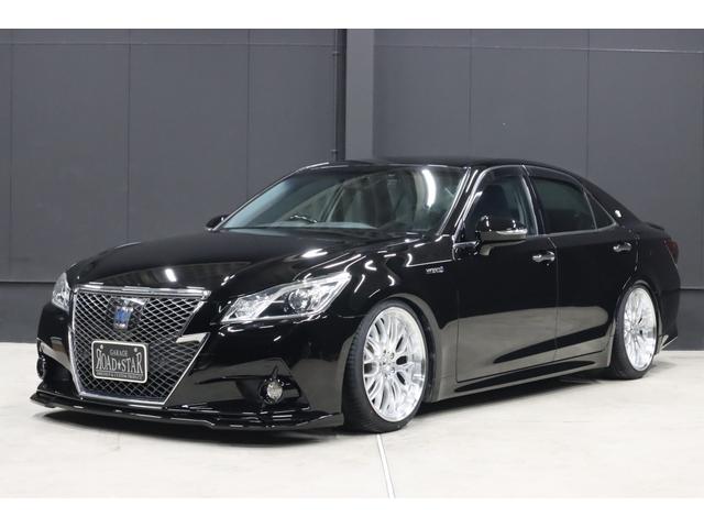 クラウンハイブリッド アスリートＳ　アドバンスパッケージ特別仕様車　新品シルクブレイズエアロ　新品ロクサーニ深リム１９インチＡＷ　新品ＧＲＳフルタップ車高調　新品トランクスポイラー　新品ハンドル　前後ドラレコ　純正８型ＨＤＤナビ　ブルートゥース　地デジＴＶ　ＥＴＣ（48枚目）