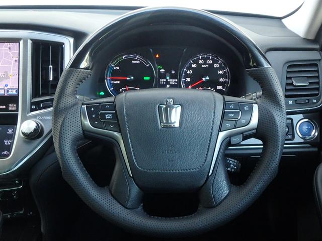 クラウンハイブリッド アスリートＳ　アドバンスパッケージ特別仕様車　新品シルクブレイズエアロ　新品ロクサーニ深リム１９インチＡＷ　新品ＧＲＳフルタップ車高調　新品トランクスポイラー　新品ハンドル　前後ドラレコ　純正８型ＨＤＤナビ　ブルートゥース　地デジＴＶ　ＥＴＣ（54枚目）