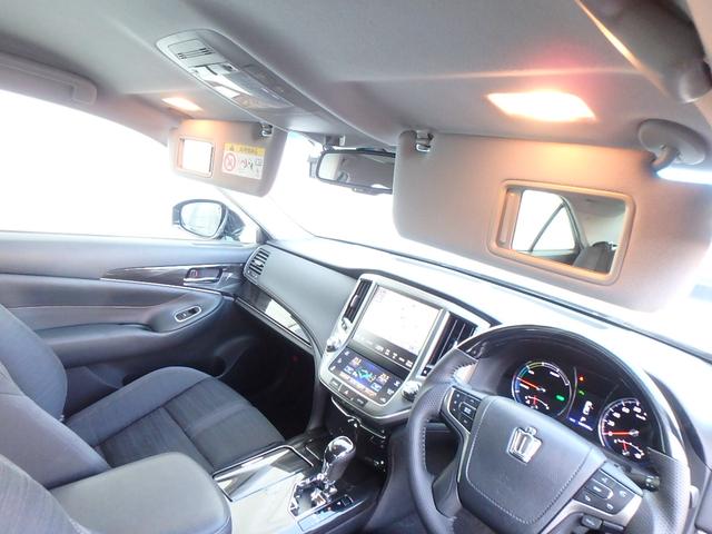 クラウンハイブリッド アスリートＳ　アドバンスパッケージ特別仕様車　新品シルクブレイズエアロ　新品ロクサーニ深リム１９インチＡＷ　新品ＧＲＳフルタップ車高調　新品トランクスポイラー　新品ハンドル　前後ドラレコ　純正８型ＨＤＤナビ　ブルートゥース　地デジＴＶ　ＥＴＣ（60枚目）