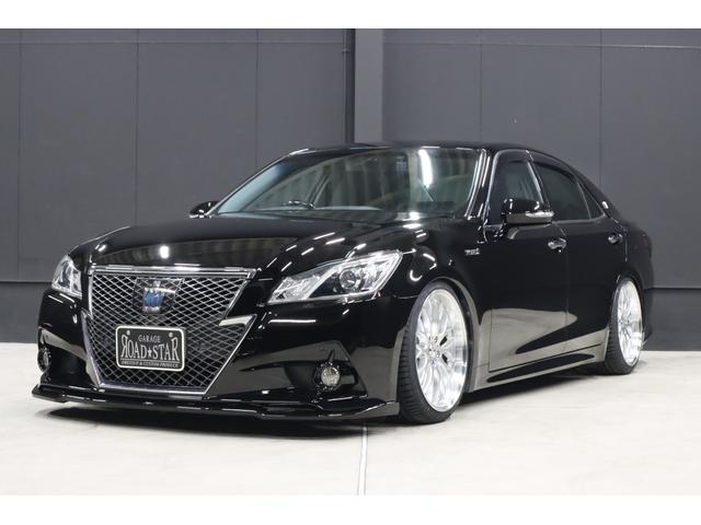 クラウンハイブリッド アスリートＳ　アドバンスパッケージ特別仕様車　新品シルクブレイズエアロ　新品ロクサーニ深リム１９インチＡＷ　新品ＧＲＳフルタップ車高調　新品トランクスポイラー　新品ハンドル　前後ドラレコ　純正８型ＨＤＤナビ　ブルートゥース　地デジＴＶ　ＥＴＣ（80枚目）