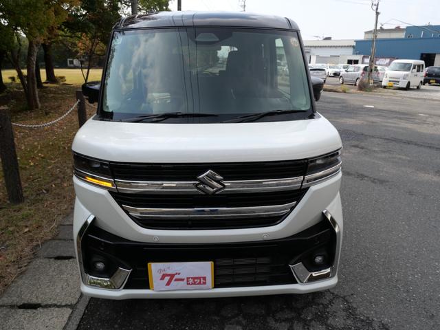 スペーシアカスタム ハイブリッドＸＳ　スマートキー　プッシュスタート　全方位モニター　フルセグ　両側電動スライドドア　シートヒーター　トラクションコントロール　ブレーキサポート　ヘッドアップディスプレイ　ステアリングヒーター（3枚目）