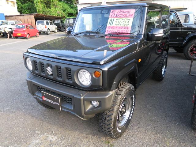 ジムニー ＸＣ　届け出済み未使用車　リフトアップ　リヤパーキングセンサー　社外１６インチアルミホイール　ＭＴタイヤ　エアコン　パワーウィンドウ（2枚目）