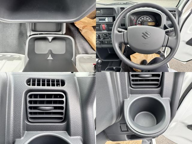 キャリイトラック 　ＡＴ　クリアランスソナー　オートライト　ＥＳＣ　エアコン　パワーステアリング　パワーウィンドウ　運転席エアバッグ　助手席エアバッグ　記録簿（22枚目）