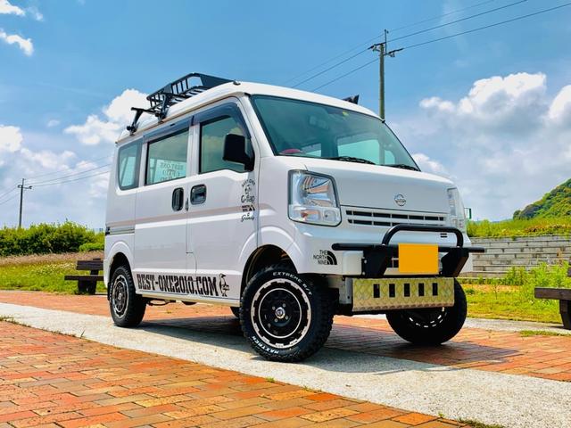 ｎｖ１００クリッパーバン 日産 ｄｘ エマージェンシーブレーキパッケージ ｇｒａｎｄｙ 軽キャンピングカー 車中泊仕様 ２インチリフトアップ カスタム サイドタープ ルーフキャリア レザーシートカバー 全国対応型１年保証付 エブリィｏｅｎ 福岡県 ｄｘ
