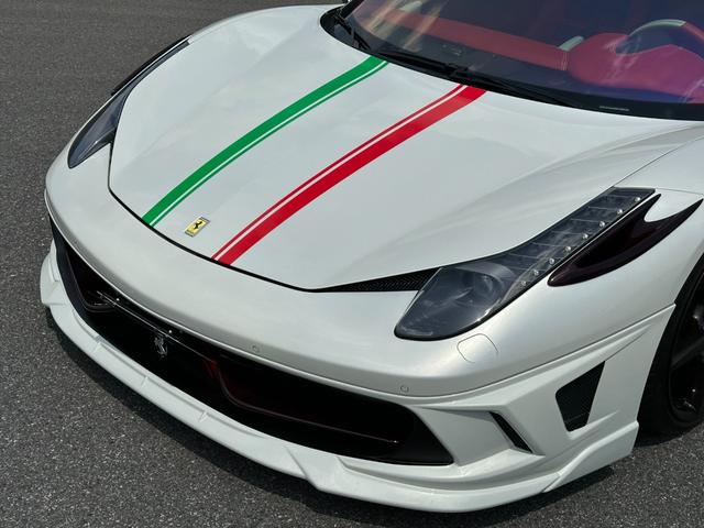 ４５８イタリア 　ディーラー車　左Ｈ　カーボンエクステリア＆インテリア　デイトナスタイルシート　電動シート　カーボンＬＥＤステア　ブリリアントマフラー　フロントリフト　ＪＢＬ　アルカンターラルーフライナー　社外エアロ（38枚目）