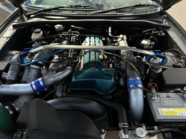 スープラ RZ-S 6速MT 1オーナー車 社外エアロ 社外マフラー 社外17inAW BRIDEシート 車高調 タワーバー ロールバー 社外エアクリ ツインターボ(26枚目)