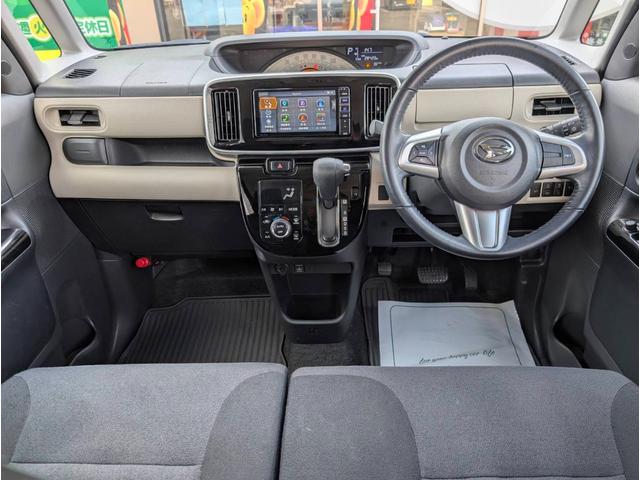 ムーヴキャンバス Ｘブラックアクセントリミテッド　ＳＡＩＩＩ　ドライブレコーダー　全周囲カメラ　両側電動スライドドア　ナビ　ＴＶ　クリアランスソナー　衝突被害軽減システム　オートマチックハイビーム　オートライト　スマートキー　アイドリングストップ　電動格納ミラー（2枚目）