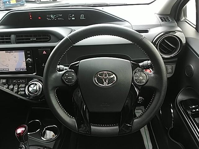 アクア G G’s キーレス フルセグ ナビ&TV 17アルミホイール エアバッグ オートマ フル装備 助手席エアバッグ 衝突被害軽減システム ETC バックカメラ スマートキー オートクルーズコントロール(8枚目)