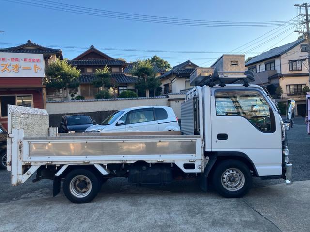 エルフトラック フラットロー オートマ 垂直パワーゲート 三方開 ETC リアダブルタイヤ 積載量1450kg エアコン パワステ パワーウインド 運転席エアバック(4枚目)