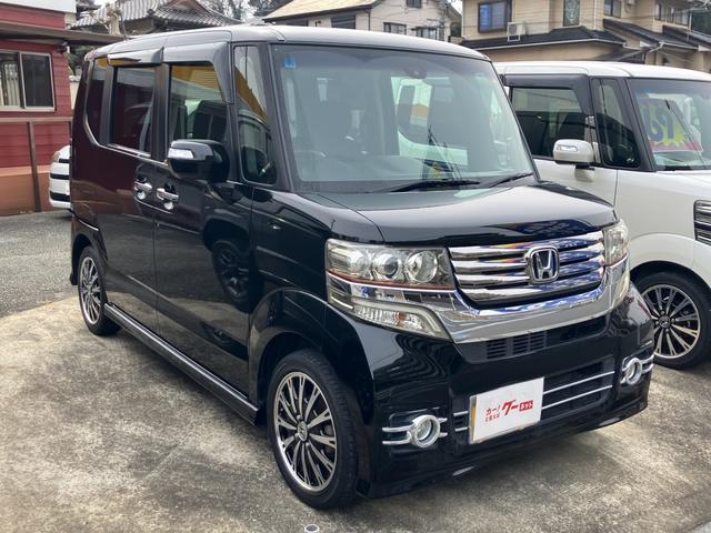 N-BOXカスタム G・ターボAパッケージ ナビテレビ ETC スマートキー プッシュスタート セキュリティー 両側パワースライド ベンチシート HIDライト(3枚目)