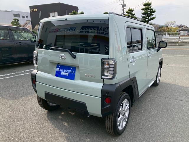 タフト G 届出済未使用車/ガラスルーフ/バックカメラ/両席シートヒーター/電動パーキングブレーキ(8枚目)