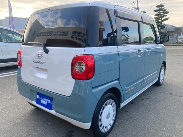 ムーヴキャンバス ストライプスＧ　パノラミックビューカメラ／両側テ電動スライド／ナビ（Ｂｌｕｅｔｏｏｔｈ／ＴＶ／ＣＤ・ＤＶＤ）／両席シートヒーター／ドリンク保温ホルダー（9枚目）