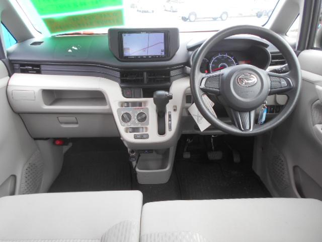 ムーヴ Ｌ　ＳＡ　衝突軽減ブレーキ　メモリーナビ　ＥＴＣ　キーレス　ＣＤ再生　タイミングチェーン式　盗難防止装置　ベンチシート　スペアキー　エアコン　パワステ　アイドリングストップ　電動格納ミラー　光軸調整ライト（8枚目）