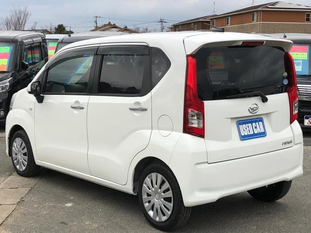 ムーヴ Ｌ　アイドリングストップ　電格ミラー　ＣＤオーディオ　光軸調整ライト　ドアバイザー　パワーウィンドウ　エアコン　パワステ　エアバック　横滑り防止装置　ＡＢＳ　ベンチシート　ＵＳＢ　記録簿　取説　スペアキー（4枚目）