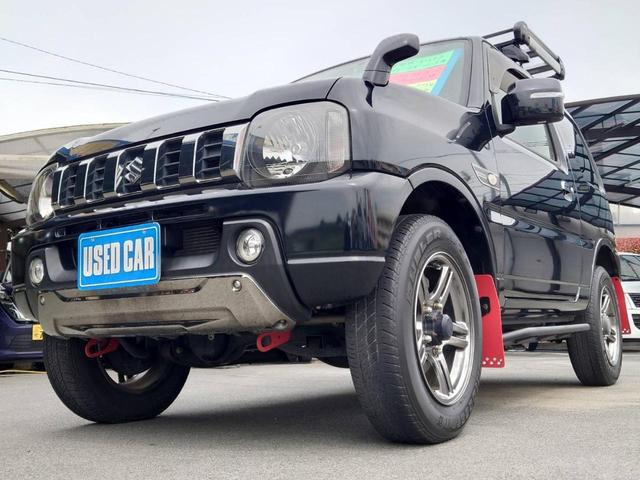 ジムニー ランドベンチャー　１０型ＡＴ　４ＷＤ　メモリーナビ　記録簿　レザーシート　シートヒーター　ドラレコ　フルセグＴＶ　ＥＴＣ　ＤＶＤ再生　ツイーター　けん引フック　ルーフキャリア　サイドガード　マッドガード　ターボ　革巻ハンドル　背面カバー　フォグ　電格ミラー（33枚目）