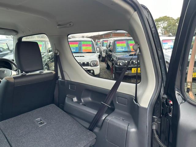 ジムニー ランドベンチャー　１０型ＡＴ　４ＷＤ　メモリーナビ　記録簿　レザーシート　シートヒーター　ドラレコ　フルセグＴＶ　ＥＴＣ　ＤＶＤ再生　ツイーター　けん引フック　ルーフキャリア　サイドガード　マッドガード　ターボ　革巻ハンドル　背面カバー　フォグ　電格ミラー（50枚目）
