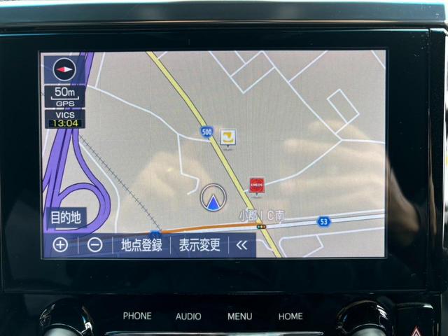アルファード ２．５Ｓタイプゴールド　衝突被害軽減ブレーキ／両側パワードア　純正ナビ　前後ドラレコ　フリップダウンモニター　電動リアゲート　シーケンシャルウインカー　ＥＴＣ　フルセグ　Ｂｌｕｅｔｏｏｔｈ　オットマン　ウッドコンビハンドル　７人乗　新車保証書　純正１８ＡＷ（19枚目）