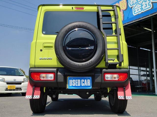 ジムニー ＸＣ　４ＷＤ　ＡＴ　メモリーナビ　／届出済未使用車　衝突軽減　新車保証書　クルコン　フルセグＴＶ　レーン逸脱警報　サイドガード　ルーフキャリア　リアラダー　マッドガード　　シートヒータ　ターボ　ＬＥＤヘッドライト　フォグ　オートライト　オートハイビーム　純正ＡＷ（39枚目）