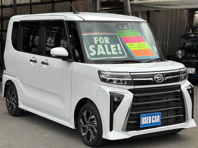 タント カスタムＸ　メモリーナビ　／両側パワードア　衝突軽減ブレーキ　コーナーセンサー　バックカメラ　ＴＶ　レーン逸脱警報　電動パーキングブレーキ　オートブレーキホールド　ハーフレザーシート　シートヒーター　ＬＥＤフォグ　オートハイビーム　ＥＴＣ　ＵＳＢ入力　ＤＶＤ（6枚目）