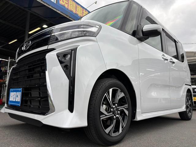 タント カスタムＸ　メモリーナビ　／両側パワードア　衝突軽減ブレーキ　コーナーセンサー　バックカメラ　ＴＶ　レーン逸脱警報　電動パーキングブレーキ　オートブレーキホールド　ハーフレザーシート　シートヒーター　ＬＥＤフォグ　オートハイビーム　ＥＴＣ　ＵＳＢ入力　ＤＶＤ（35枚目）