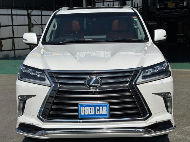 ＬＸ ＬＸ５７０　４ＷＤ　モデリスタ　エアサスキット　茶革レザー　ヒッチメンバー　走行中ＴＶ可能　レクサスセーフティー　全方位カメラ　ＥＴＣ２．０　クールＢＯＸ　ハンドルヒーター　パワーゲート　サスリモートコントローラ　サンルーフ　８人乗り　シートヒーター＆クーラー（2枚目）