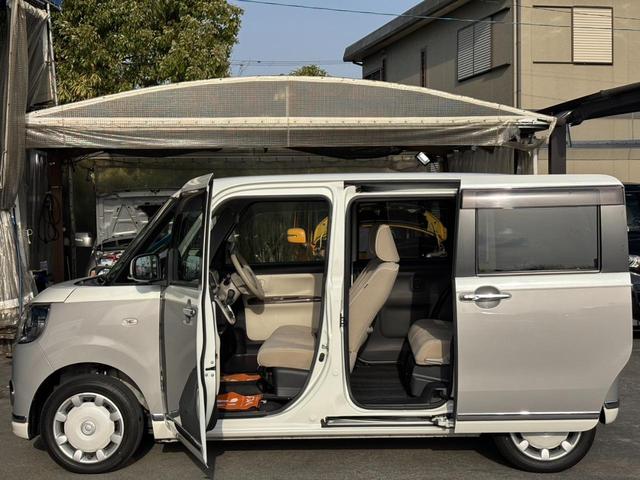 ムーヴキャンバス ＸメイクアップリミテッドＳＡＩＩＩ　純正ＳＤナビ　両側Ｐドア　全方位カメラ　記録簿　衝突軽減ブレーキ　Ｂｌｕｅｔｏｏｔｈ　フルセグＴＶ　ＤＶＤ再生　ドラレコ　ステリモ　フォグ　オートハイビーム　ＥＴＣ　スマートキー　電格ミラー　ＵＳＢ入力　ドアバイザー（37枚目）