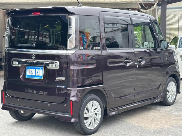 スペーシアカスタム ハイブリッドＧＳ　ワンオーナー　メモリーナビ　左パワードア　新車保証書　衝突軽減装置　コーナーセンサ　レーン逸脱警報　前後ドラレコ　クルーズコントロール　シートヒーター　フルエアロ　ＬＥＤヘッドライト　ＬＥＤフォグ　　オートハイビーム　純正１４ＡＷ　スマートキ（7枚目）