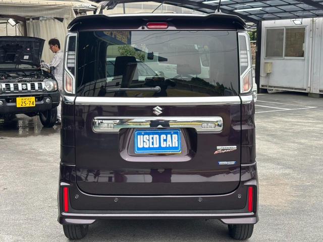 スペーシアカスタム ハイブリッドＧＳ　ワンオーナー　メモリーナビ　左パワードア　新車保証書　衝突軽減装置　コーナーセンサ　レーン逸脱警報　前後ドラレコ　クルーズコントロール　シートヒーター　フルエアロ　ＬＥＤヘッドライト　ＬＥＤフォグ　　オートハイビーム　純正１４ＡＷ　スマートキ（8枚目）