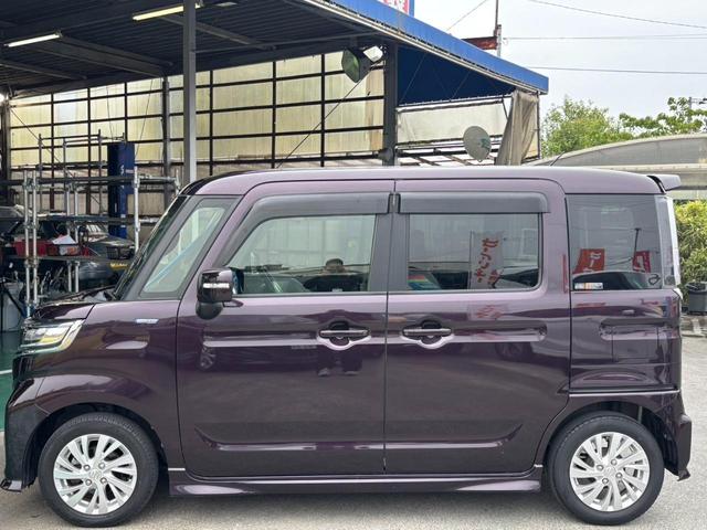 スペーシアカスタム ハイブリッドＧＳ　ワンオーナー　メモリーナビ　左パワードア　新車保証書　衝突軽減装置　コーナーセンサ　レーン逸脱警報　前後ドラレコ　クルーズコントロール　シートヒーター　フルエアロ　ＬＥＤヘッドライト　ＬＥＤフォグ　　オートハイビーム　純正１４ＡＷ　スマートキ（37枚目）
