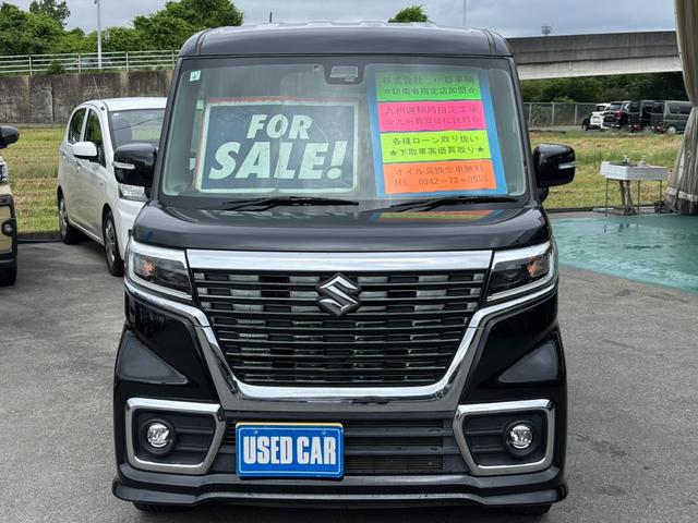 スペーシアカスタム ハイブリッドＧＳ　ＳＤナビ　左パワードア　新車保証書　衝突軽減ブレーキ　コーナーセンサー　レーン逸脱警報　ＴＶ　Ｂｌｕｅｔｏｏｔｈ　シートヒーター　ステリモ　ＬＥＤヘッドライト　ＬＥＤフォグ　オートハイビーム　純正１４ＡＷ　ＥＴＣ　後席サンシェード（2枚目）