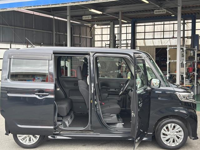 スペーシアカスタム ハイブリッドＧＳ　ＳＤナビ　左パワードア　新車保証書　衝突軽減ブレーキ　コーナーセンサー　レーン逸脱警報　ＴＶ　Ｂｌｕｅｔｏｏｔｈ　シートヒーター　ステリモ　ＬＥＤヘッドライト　ＬＥＤフォグ　オートハイビーム　純正１４ＡＷ　ＥＴＣ　後席サンシェード（35枚目）