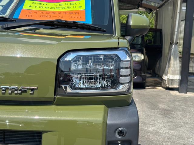 タフト Ｇターボ　衝突軽減ブレーキ　クルーズコントロール　コーナーセンサー　レーン逸脱警報　スカイルーフ　シートヒーター　電動Ｐブレーキ　オートブレーキホールド　ターボ　ＬＥＤライト　ＬＥＤフォグ　オートハイビーム　ルーフレール　ＵＳＢ入力　純正１５ＡＷ（24枚目）