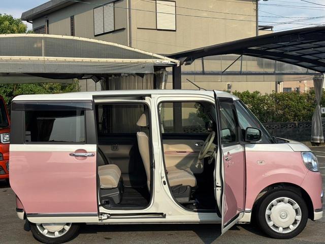 ムーヴキャンバス Ｘメイクアップリミテッド　ＳＡＩＩＩ　純正ＳＤナビ　ＥＴＣ　両側パワードア　衝突軽減ブレーキ　パノラマ全方位モニター　Ｂｌｕｅｔｏｏｔｈ　フルセグＴＶ　前後ドラレコ　新車保証書　レーン逸脱警報　オートハイビーム　ＬＥＤフォグ　フロアマット　アイドリングストップ（40枚目）