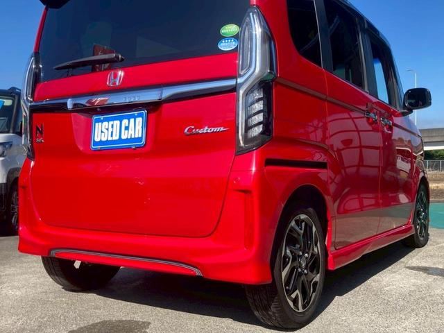 Ｎ－ＢＯＸカスタム Ｇ・Ｌターボホンダセンシング　純正８インチＳＤナビ　両側パワードア　新車保証書　衝突軽減ブレーキ　コーナーセンサー　レーン逸脱警報　Ｂｌｕｅｔｏｏｔｈ　フルセグＴＶ　バックカメラ　ＥＴＣ　ドラレコ　パドルシフト　クルコン　純正１５ＡＷ　革巻ハンドル（48枚目）