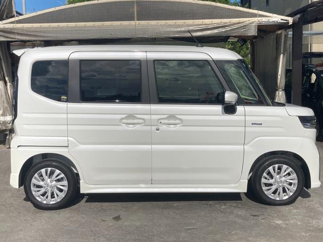 スペーシアカスタム ハイブリッドＧＳ　届出済未使用車／メモリーナビ　衝突軽減装置　左パワードア　新車保証書　コーナーセンサー　レーン逸脱警報　ＴＶ　クルーズコントロール　シートヒーター　電動Ｐブレーキ　ＬＥＤへッドライト　ＬＥＤフォグ　オートハイビーム　純正１４ＡＷ（36枚目）