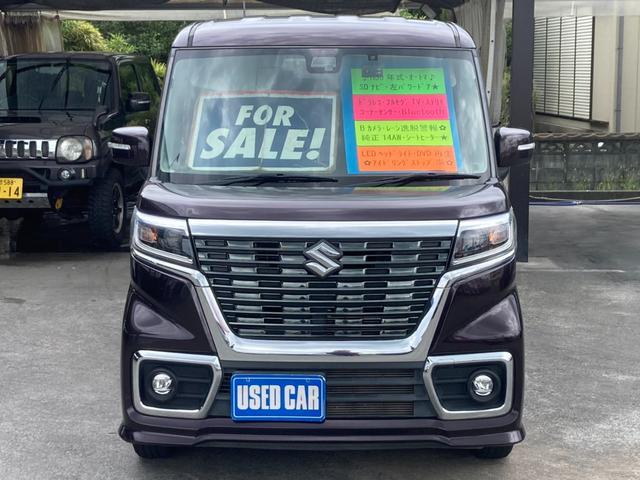 スペーシアカスタム ハイブリッドＧＳ　ＳＤナビ　左パワードア　衝突軽減ブレーキ　コーナーセンサー　新車保証書　レーン逸脱警報　ドラレコ　フルセグＴＶ　Ｂｌｕｅｔｏｏｔｈ　バックカメラ　純正１４ＡＷ　シートヒーター　ＬＥＤヘッドライト　ＬＥＤフォグ　ステリモ　アイドリングストップ（2枚目）