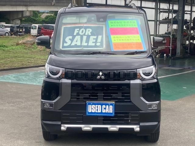 デリカミニ Ｔ　プレミアム　４ＷＤ　届出済未使用車　メモリーナビ　ターボ　両側Ｐドア　衝突軽減装置　新車保証書　コーナーセンサー　レーン逸脱警報　フルセグＴＶ　クルコン　ステアリングヒータ　全方位カメラ　ハーフレザーシート　電動Ｐブレーキ　シートヒータ　パドルシフト（2枚目）