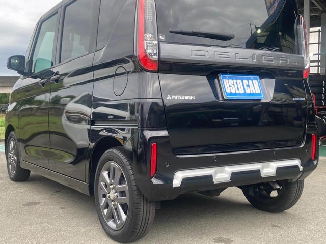 デリカミニ Ｔ　プレミアム　４ＷＤ　届出済未使用車　メモリーナビ　ターボ　両側Ｐドア　衝突軽減装置　新車保証書　コーナーセンサー　レーン逸脱警報　フルセグＴＶ　クルコン　ステアリングヒータ　全方位カメラ　ハーフレザーシート　電動Ｐブレーキ　シートヒータ　パドルシフト（46枚目）