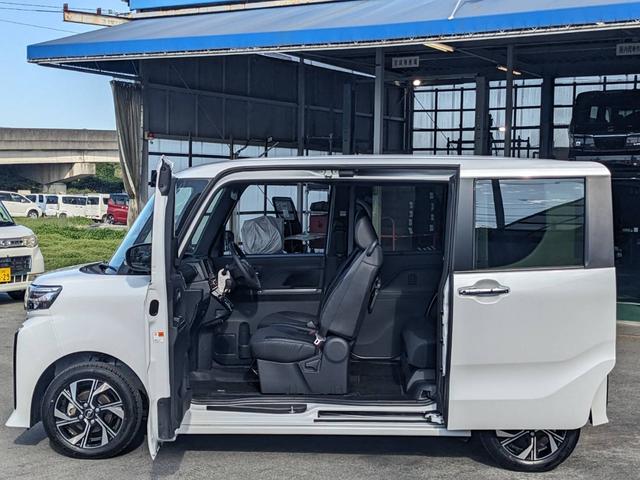 タント カスタムＸ　衝突軽減装置　両側パワードア　コーナーセンサー　レーン逸脱警報　ハーフレザーシート　シートヒーター　純正１４ＡＷ　電動Ｐブレーキ　フロアマット　オートハイビーム　ＬＥＤヘッドライト　ＬＥＤフォグ　左右シートバックテーブル　純正フルエアロ（21枚目）