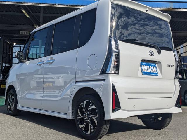 タント カスタムＸ　衝突軽減装置　両側パワードア　コーナーセンサー　レーン逸脱警報　ハーフレザーシート　シートヒーター　純正１４ＡＷ　電動Ｐブレーキ　フロアマット　オートハイビーム　ＬＥＤヘッドライト　ＬＥＤフォグ　左右シートバックテーブル　純正フルエアロ（29枚目）